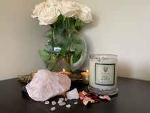 Load image into Gallery viewer, Rose Quartz Natural Soy Candle Medium 220g